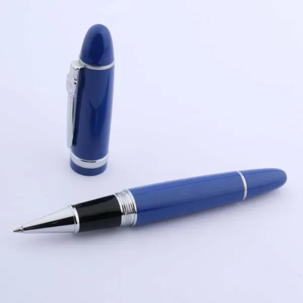 Elegant Yellow and Silver 0.5mm Rollerball Pen - Image 8