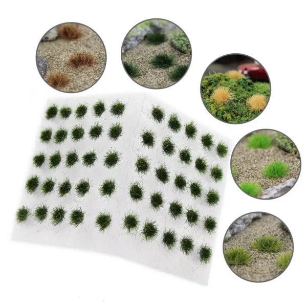 50pcs Grass Clusters for Model Scenery