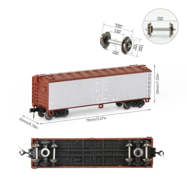 3pcs N Scale Woodside Reefer Boxcars 1:160 - Image 2