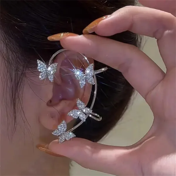 Zircon Butterfly Ear Cuff for Women - Image 10