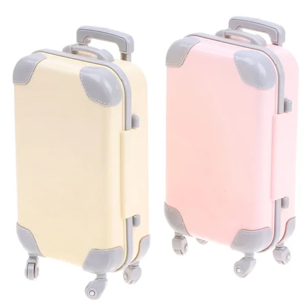 Mini Plastic Luggage for Dolls 1/12 Scale