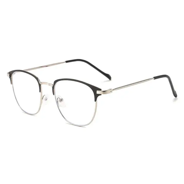 Unisex Square Metal Frame Glasses - Image 8