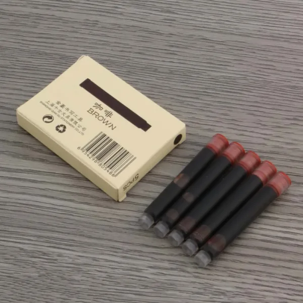 10 Brown Ink Cartridges for Fountain Pens - Image 3