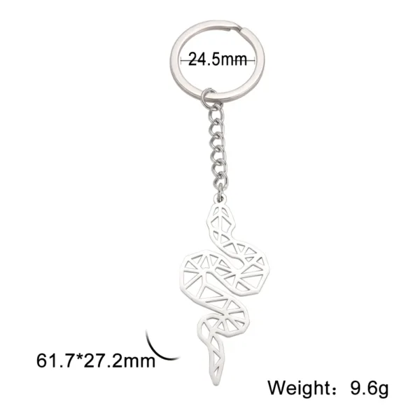 Animal Charm Stainless Steel Keychain - Image 34