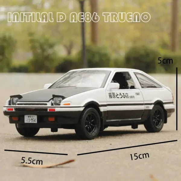 1:28 Scale AE86 Diecast Alloy Car Model - Image 3