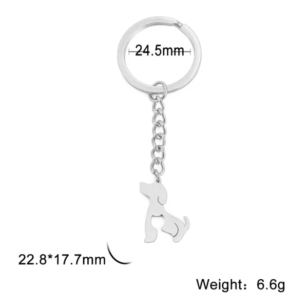 Animal Charm Stainless Steel Keychain - Image 15