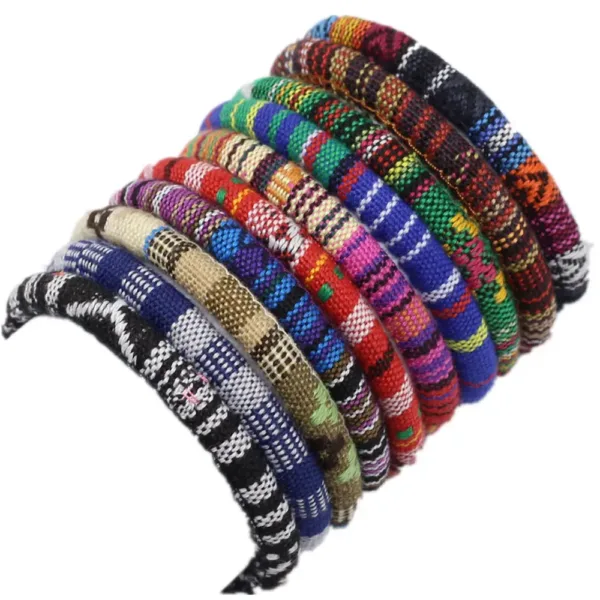 10 Pcs Handmade Leather Wrap Bracelets Set - Image 7