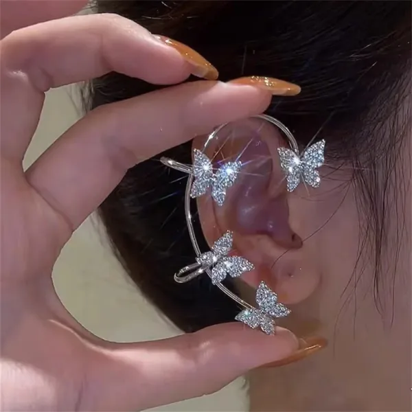 Zircon Butterfly Ear Cuff for Women - Image 9