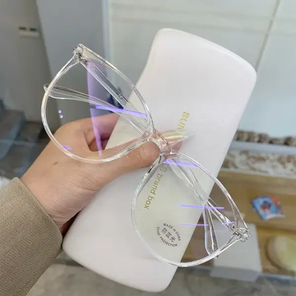 Round Anti Blue Light Glasses for Unisex - Image 7