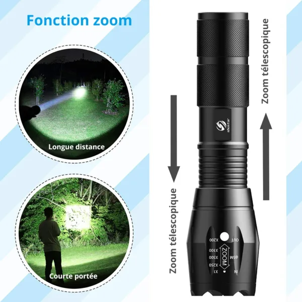 Ultra Bright Waterproof LED Flashlight 18650 - Image 3