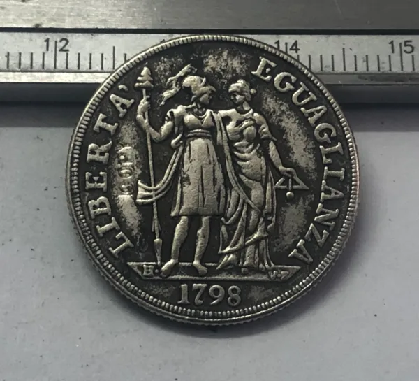 Antique 1798 Genoa 1 Lira Coin Replica