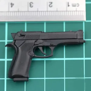 1/6 Scale M9 Black Pistol Model for Figures