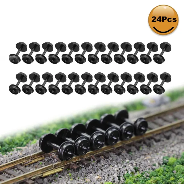 24pcs POM Wheelset for N Scale Trains