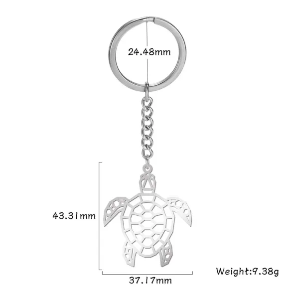 Animal Charm Stainless Steel Keychain - Image 35