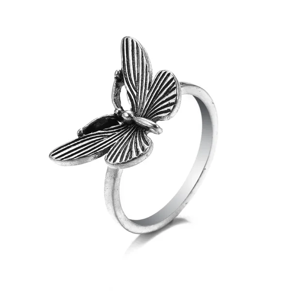 Vintage Gothic Angel Skull Ring for Women - Image 36