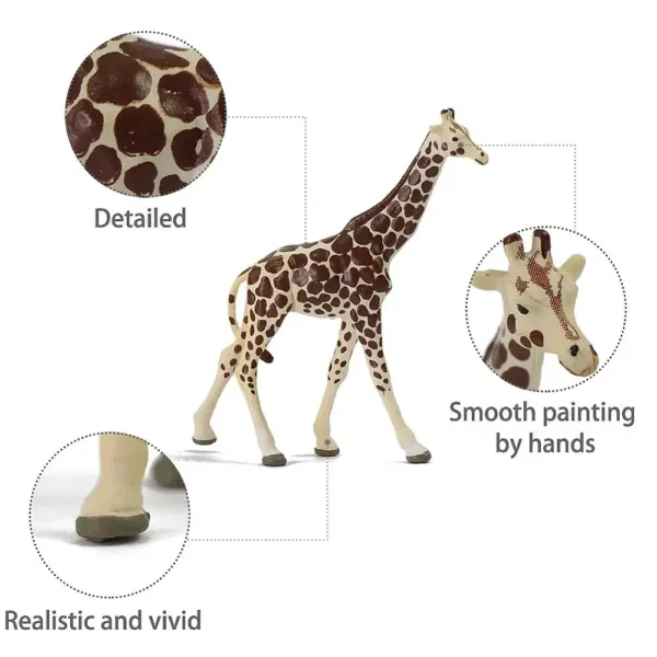 16pcs HO Scale Giraffe Model Set - Image 4