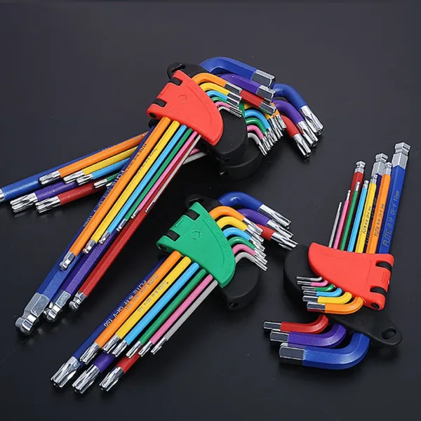 9PCS Hex Key Set with Double-End Design