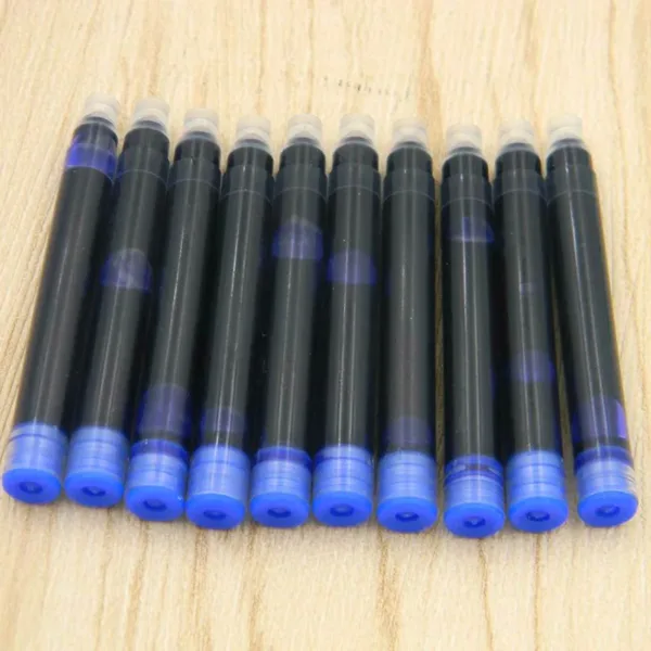 10 Pack Blue and Black Fountain Pen Ink