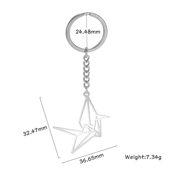 Animal Charm Stainless Steel Keychain - Image 37