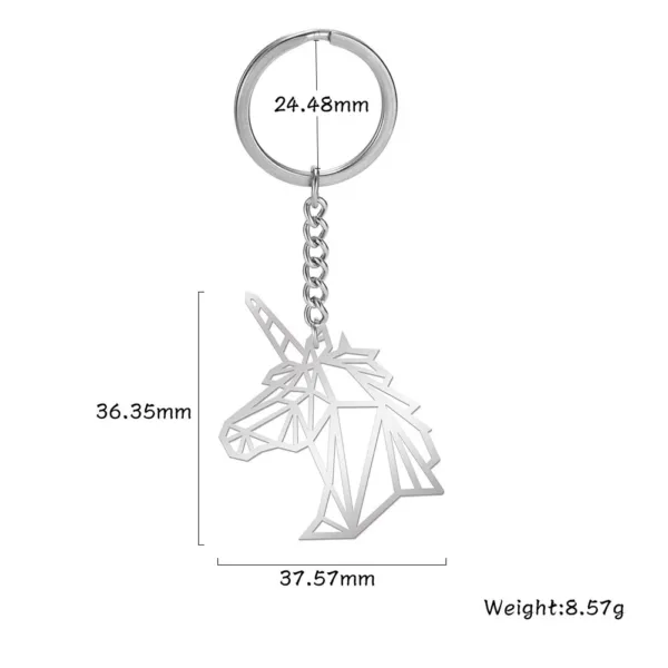 Animal Charm Stainless Steel Keychain - Image 13