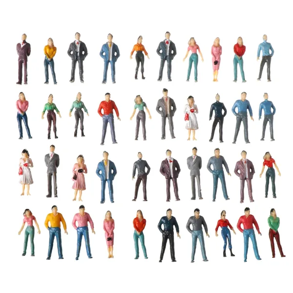 100pcs Painted Model People Figures Set