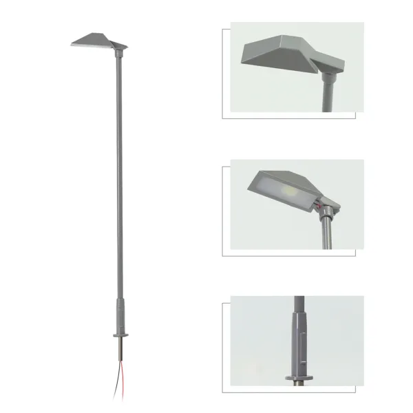 5pcs HO TT N Z Scale LED Street Lamps - Image 3