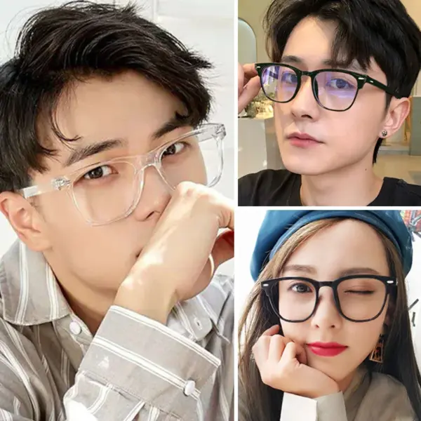 Transparent Round Computer Glasses for Unisex - Image 2