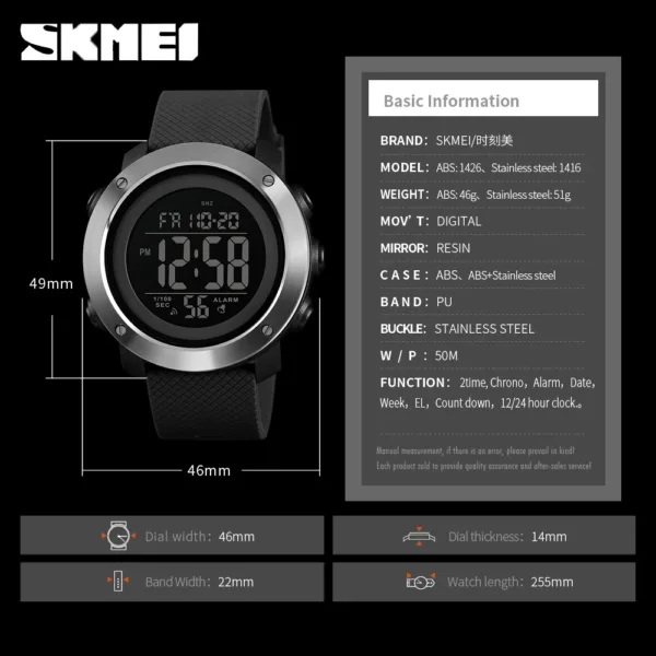 Waterproof Digital Sport Watch for Men - Image 6