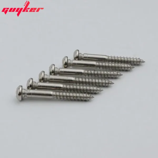 6pcs Guitar Bridge Saddles Screws Set - Image 4