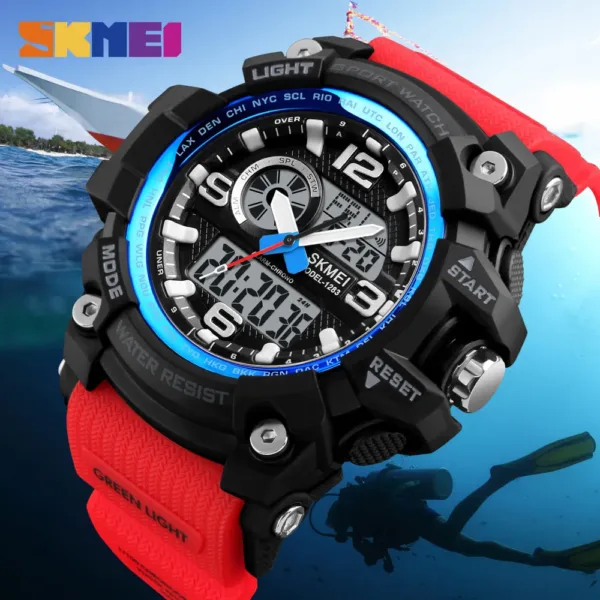 Luxury Sport Quartz Watch for Men 5Bar Waterproof - Image 4