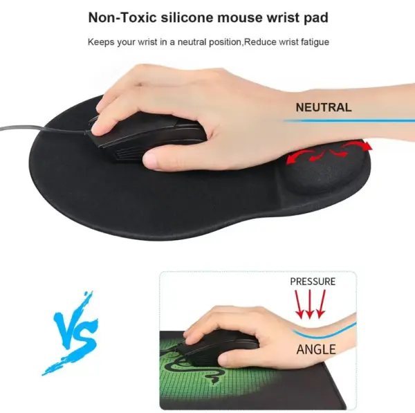 Ergonomic Wrist Rest Mouse Pad Set - Image 3