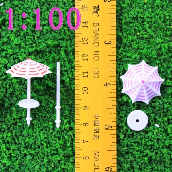 16pcs Model Railway Sun Umbrella Set - Image 7