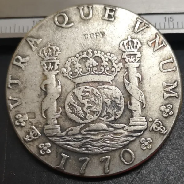 1770 Bolivia 8 Reales Copy Coin