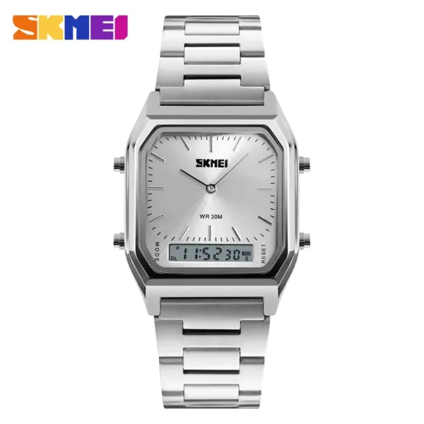 SKMEI Men's Dual Time Quartz Sports Watch - Image 9