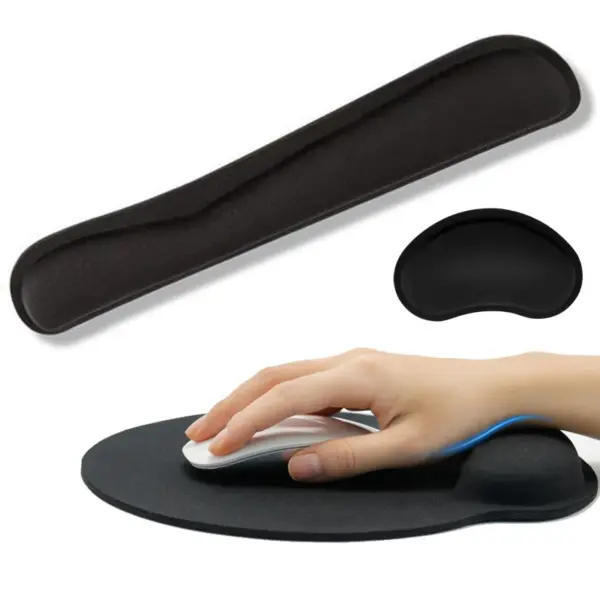 Ergonomic Wrist Rest Mouse Pad Set