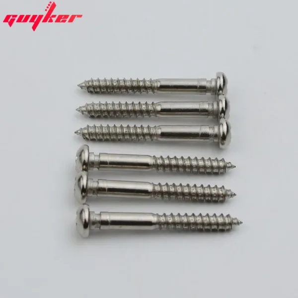 6pcs Guitar Bridge Saddles Screws Set - Image 2