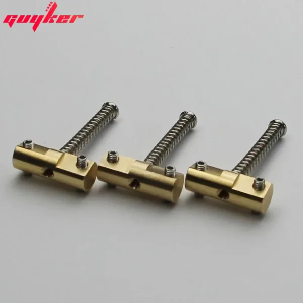 Set of 3 Brass Guitar Bridge Saddles - Image 4