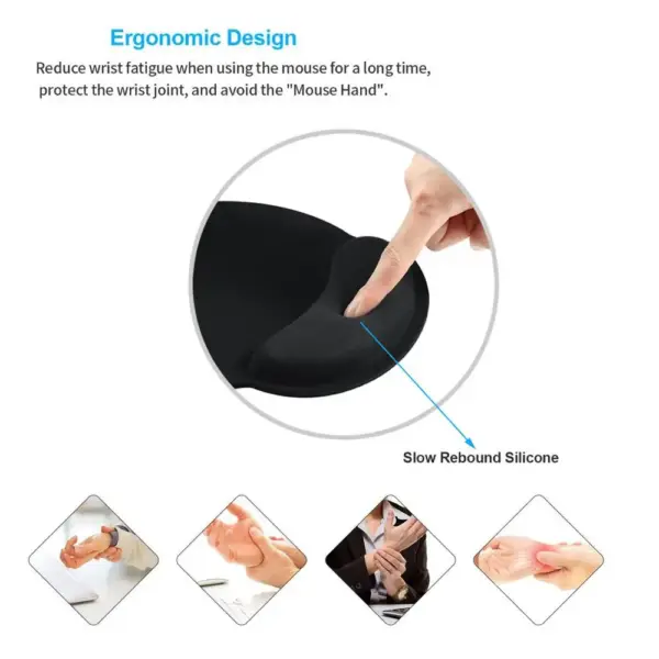 Ergonomic Wrist Rest Mouse Pad Set - Image 5