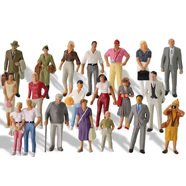 20 Assorted Painted Figures for O Scale Models