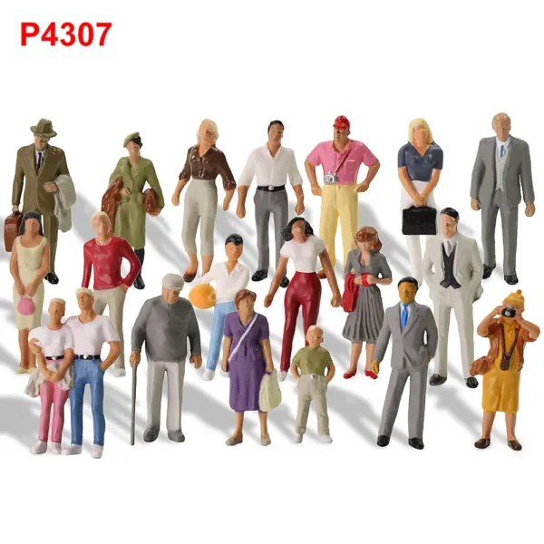 20 Assorted Painted Figures for O Scale Models - Image 7