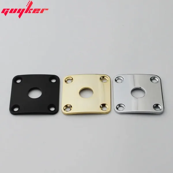 Square Curved Metal Jack Plate for Guitar - Image 2