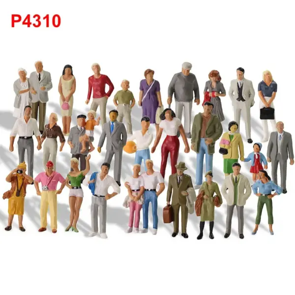 30pcs O Scale Painted Figures Set