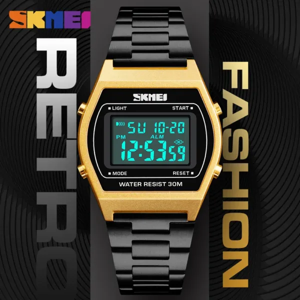 Men's Digital Sport Luxury Wristwatch 34mm - Image 3