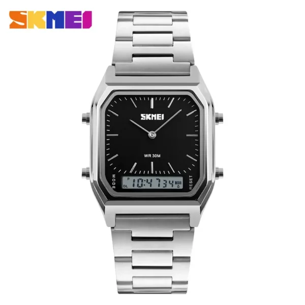 SKMEI Men's Dual Time Quartz Sports Watch - Image 11