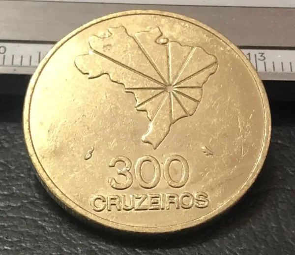 1972 Brazil 22K Gold Plated Coin Replica - Image 2