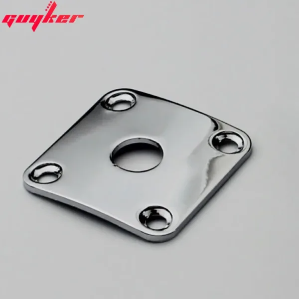 Square Curved Metal Jack Plate for Guitar - Image 3