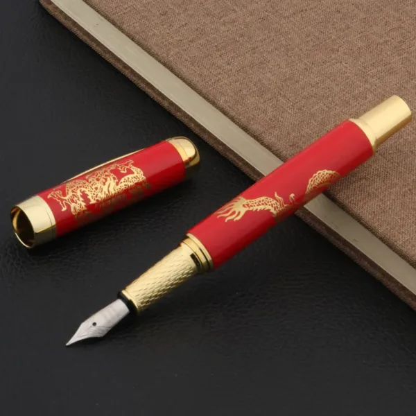 Luxury Blue and White Fountain Pen 0.7mm - Image 9