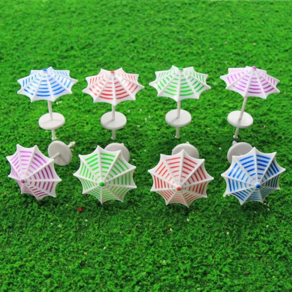 16pcs Model Railway Sun Umbrella Set - Image 2