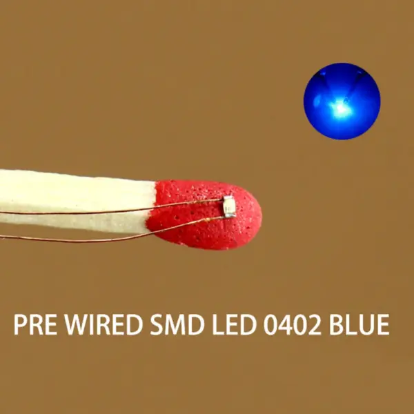 40pcs Pre-wired SMD LED 0402 with Wires - Image 4