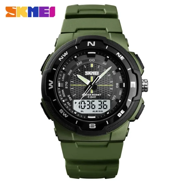 Men's Waterproof Sports Watch with Dual Time Display - Image 10